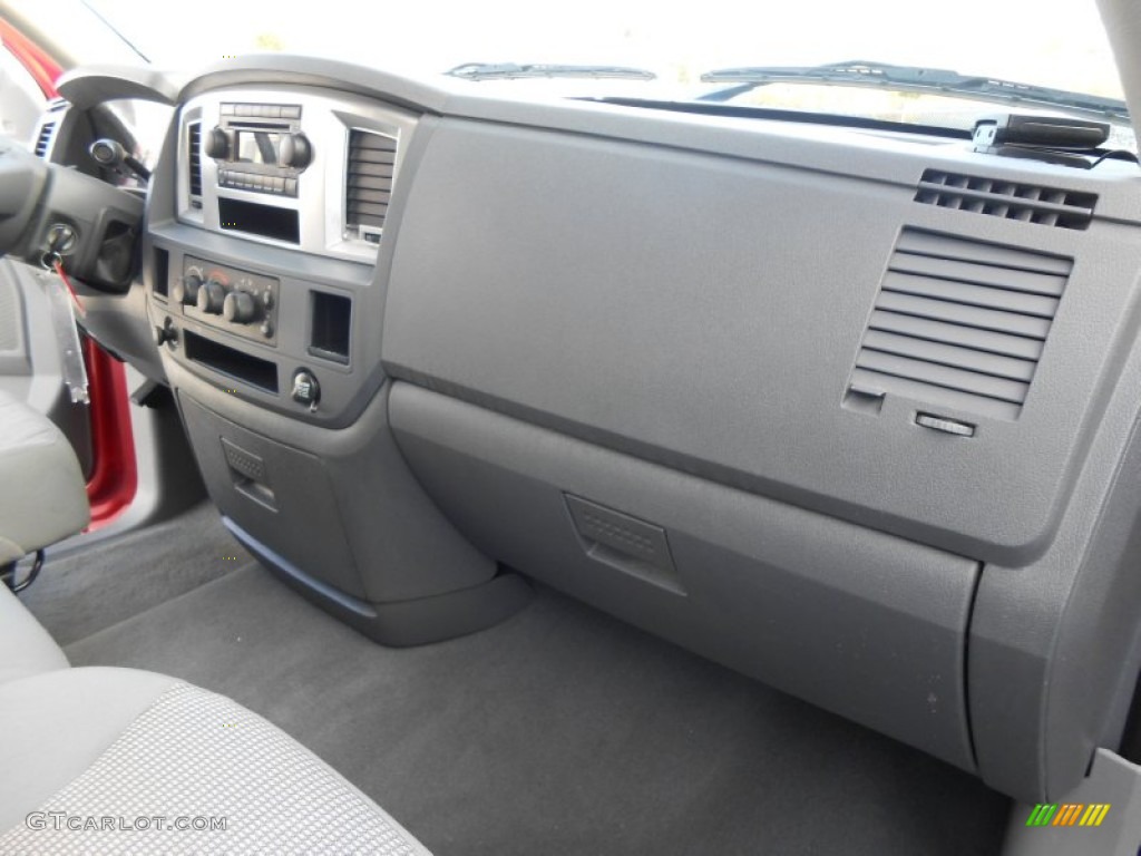 2007 Dodge Ram 1500 SLT Quad Cab Medium Slate Gray Dashboard Photo #77733639