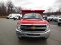 2013 Victory Red Chevrolet Silverado 3500HD WT Regular Cab 4x4 Dump Truck  photo #3