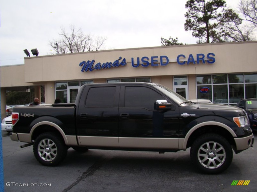 2010 F150 King Ranch SuperCrew 4x4 - Tuxedo Black / Chapparal Leather photo #1