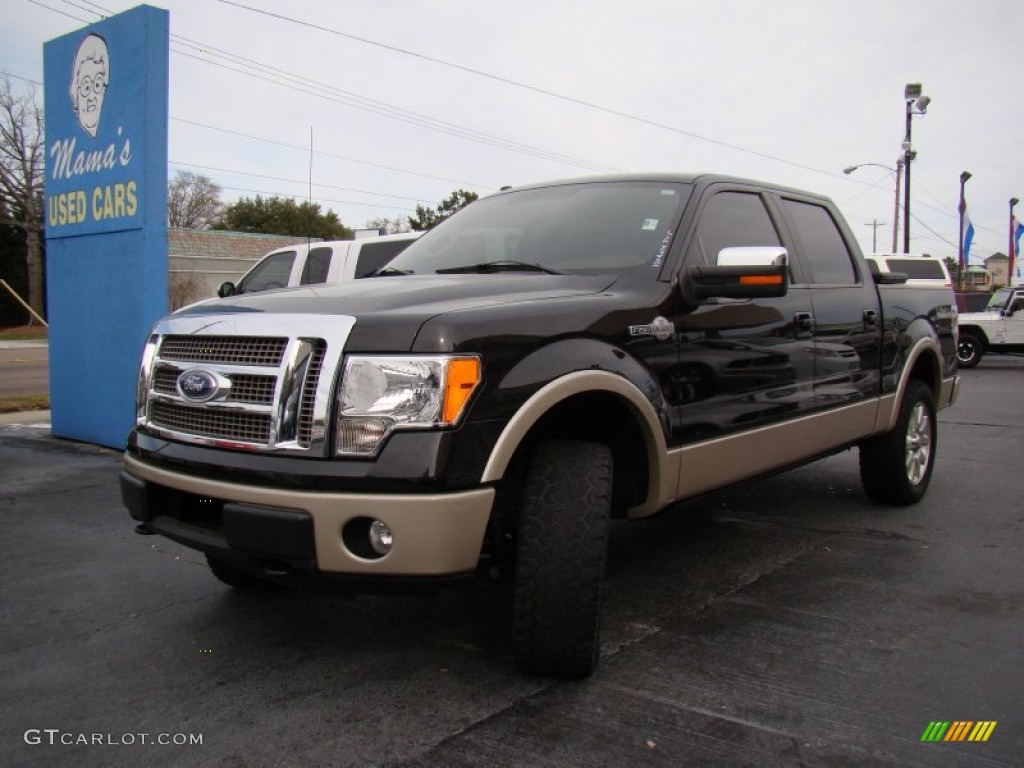 2010 F150 King Ranch SuperCrew 4x4 - Tuxedo Black / Chapparal Leather photo #31