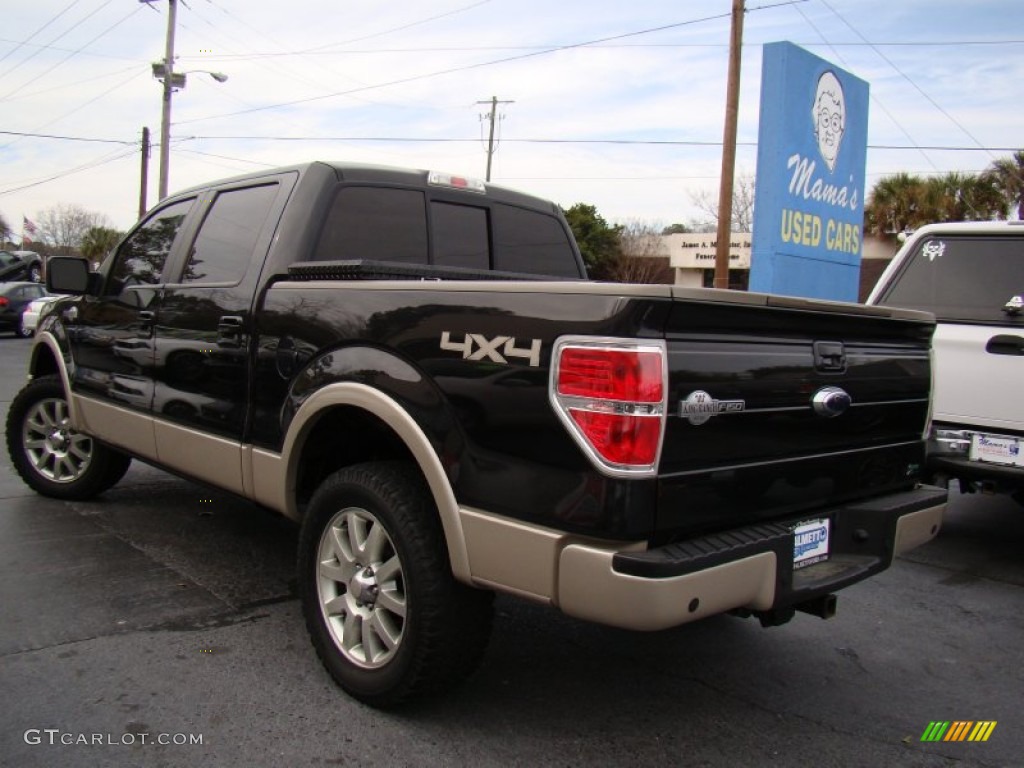 2010 F150 King Ranch SuperCrew 4x4 - Tuxedo Black / Chapparal Leather photo #32