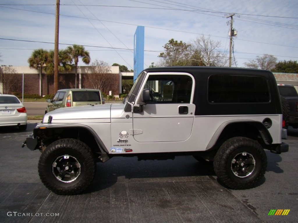 Bright Silver Metallic 2005 Jeep Wrangler Unlimited 4x4 Exterior Photo #77736009