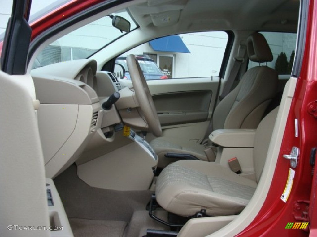 Pastel Pebble Beige Interior 2007 Dodge Caliber SE Photo #77736064