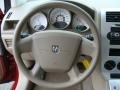 Pastel Pebble Beige 2007 Dodge Caliber SE Steering Wheel