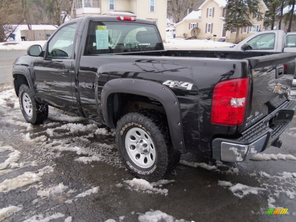 2010 Silverado 1500 Regular Cab 4x4 - Black / Dark Titanium photo #6