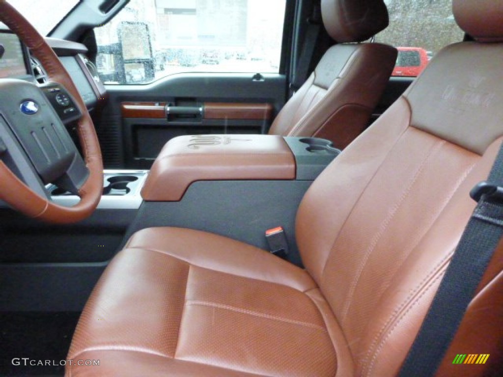 King Ranch Chaparral Leather/Adobe Trim Interior 2013 Ford F350 Super Duty King Ranch Crew Cab 4x4 Photo #77736657