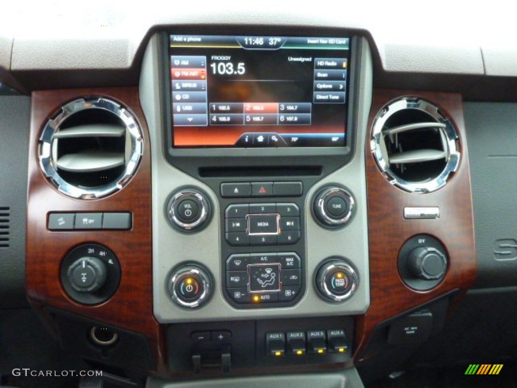 2013 Ford F350 Super Duty King Ranch Crew Cab 4x4 Controls Photo #77736806
