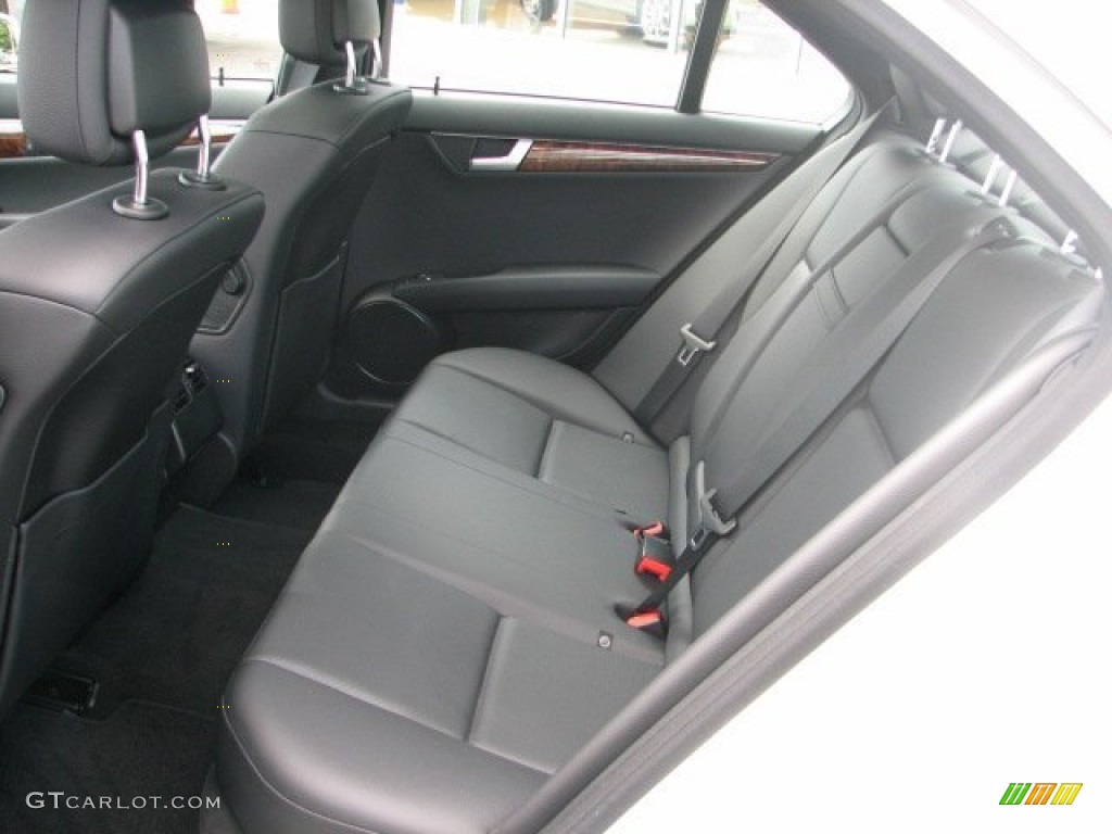 Black Interior 2012 Mercedes-Benz C 300 Sport 4Matic Photo #77737782