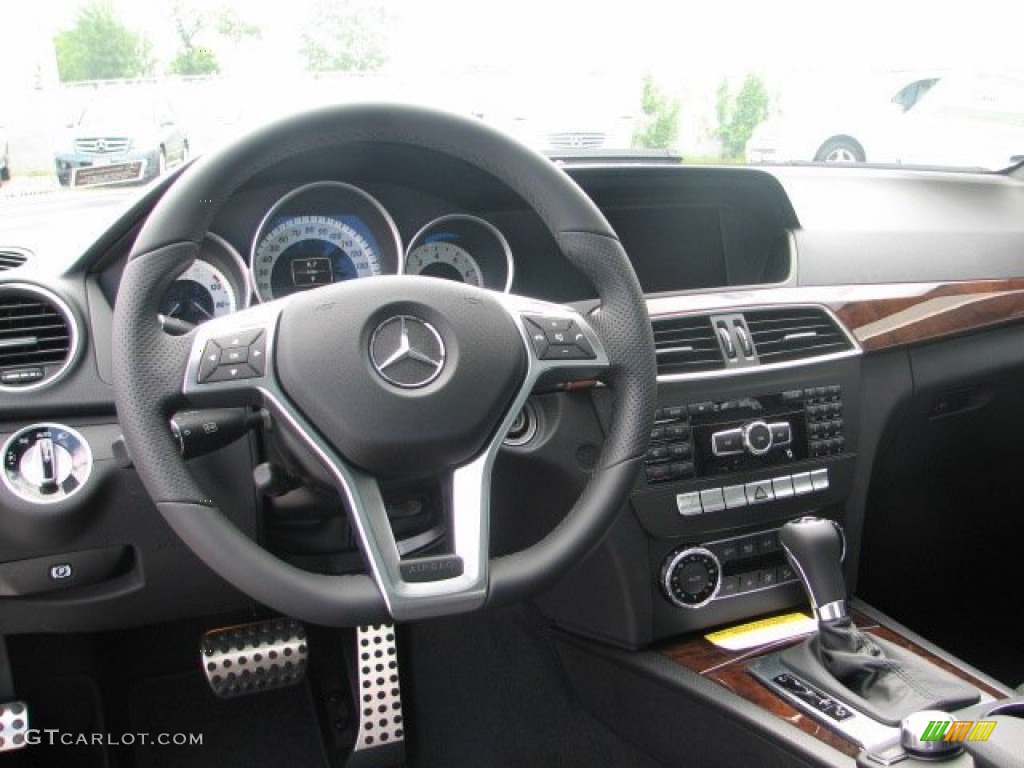 2012 Mercedes-Benz C 300 Sport 4Matic Black Dashboard Photo #77737806
