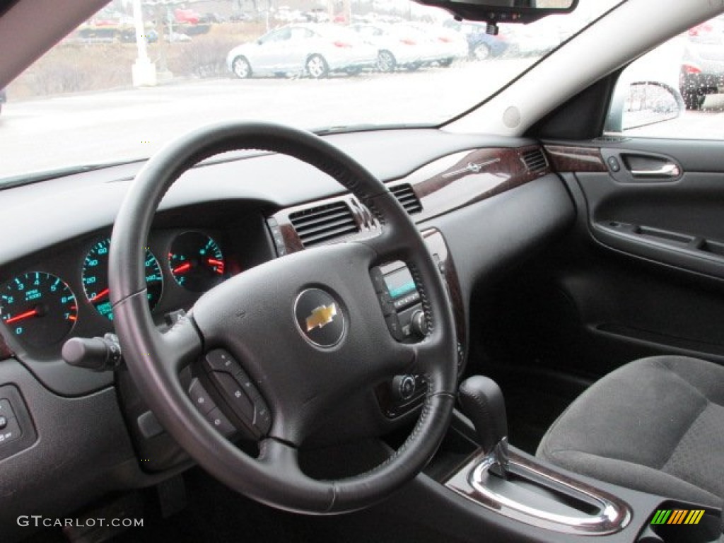 2013 Chevrolet Impala LT Ebony Steering Wheel Photo #77737893