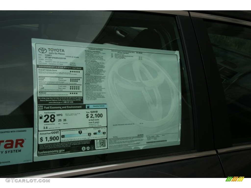 2013 Camry SE - Magnetic Gray Metallic / Black/Ash photo #10