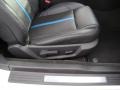 2013 Ford Mustang Charcoal Black/Grabber Blue Accent Interior Front Seat Photo