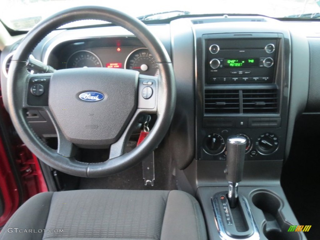 2010 Ford Explorer XLT Black Dashboard Photo #77738421