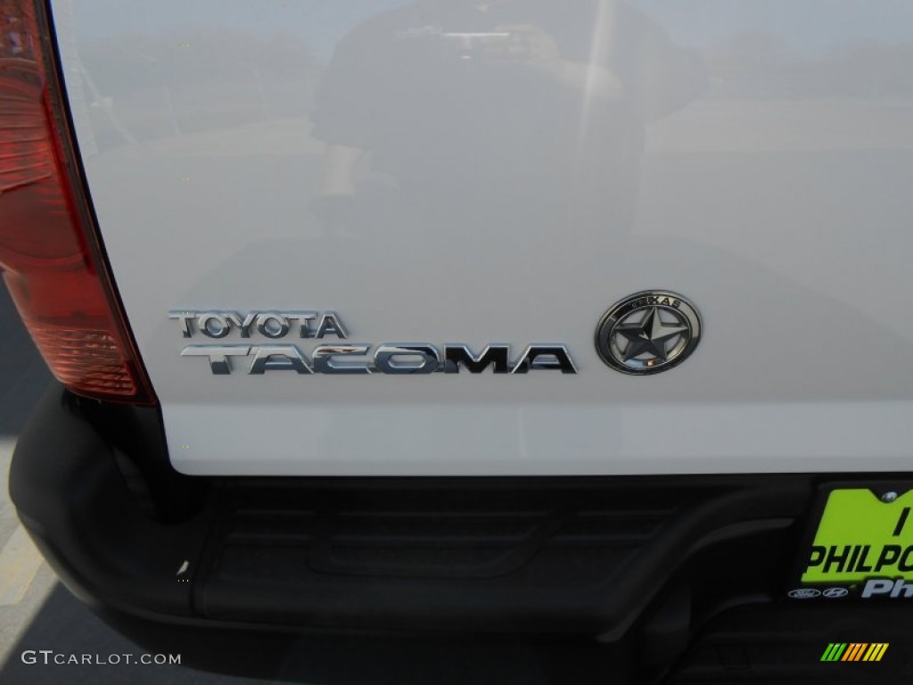 2013 Tacoma V6 Prerunner Double Cab - Super White / Graphite photo #6