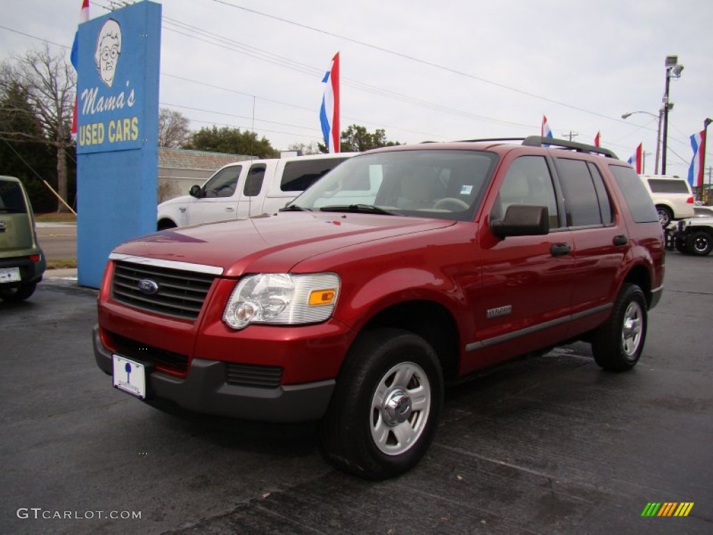 2006 Explorer XLS - Redfire Metallic / Camel photo #4