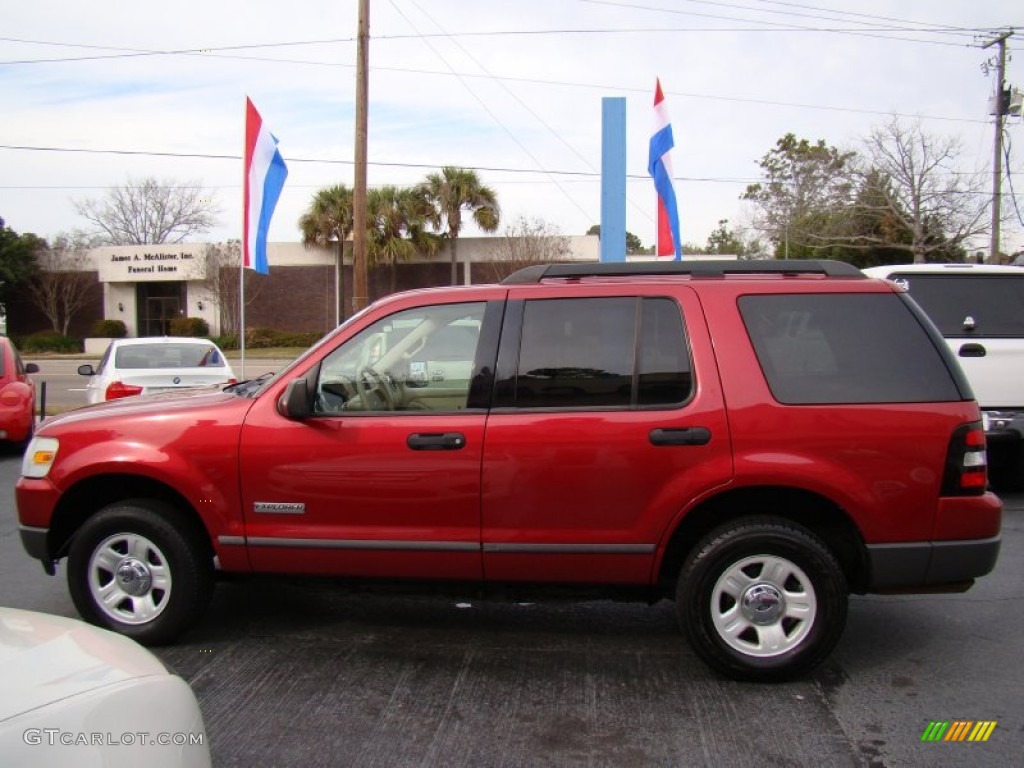 2006 Explorer XLS - Redfire Metallic / Camel photo #5