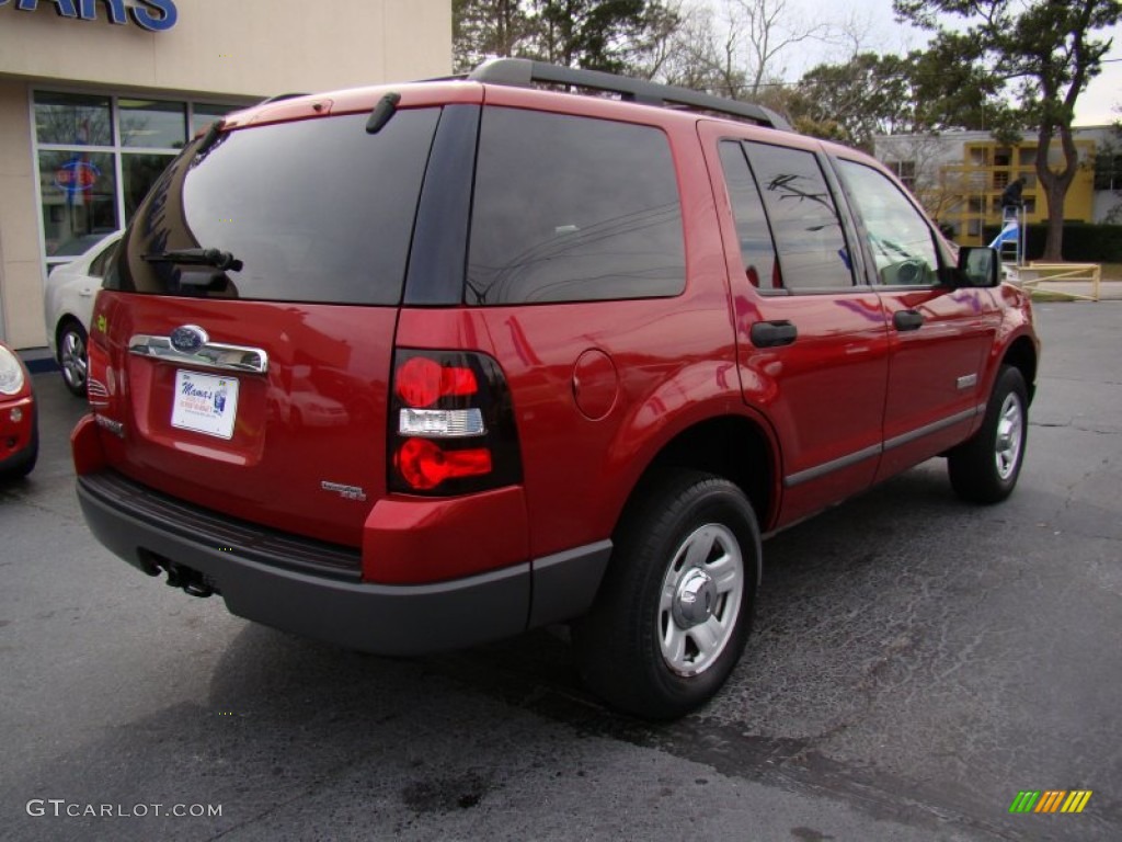 2006 Explorer XLS - Redfire Metallic / Camel photo #8