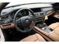 Saddle/Black Prime Interior Photo for 2013 BMW 7 Series #77739523