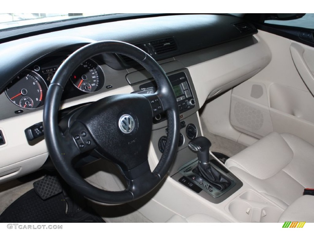 2009 Volkswagen Passat Komfort Sedan Cornsilk Beige Dashboard Photo #77740556