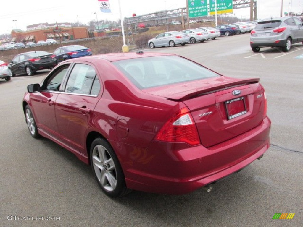 2010 Fusion Sport - Sangria Red Metallic / Charcoal Black/Sport Red photo #8