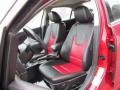 2010 Ford Fusion Charcoal Black/Sport Red Interior Front Seat Photo