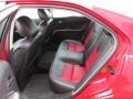 Charcoal Black/Sport Red Rear Seat Photo for 2010 Ford Fusion #77741321