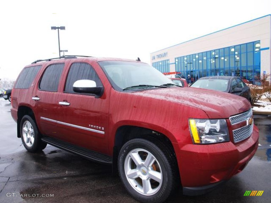 2009 Tahoe LTZ 4x4 - Red Jewel / Light Titanium photo #2