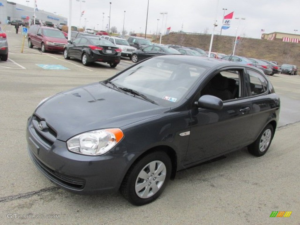 Charcoal Gray 2010 Hyundai Accent GS 3 Door Exterior Photo #77741841