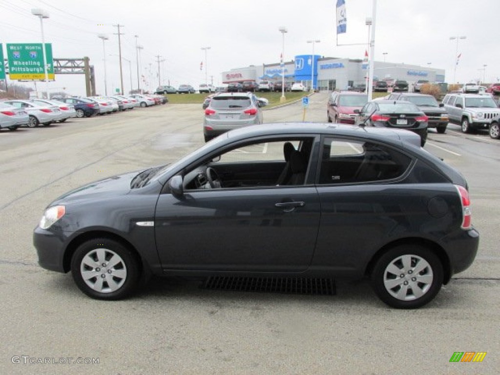 Charcoal Gray 2010 Hyundai Accent GS 3 Door Exterior Photo #77741865