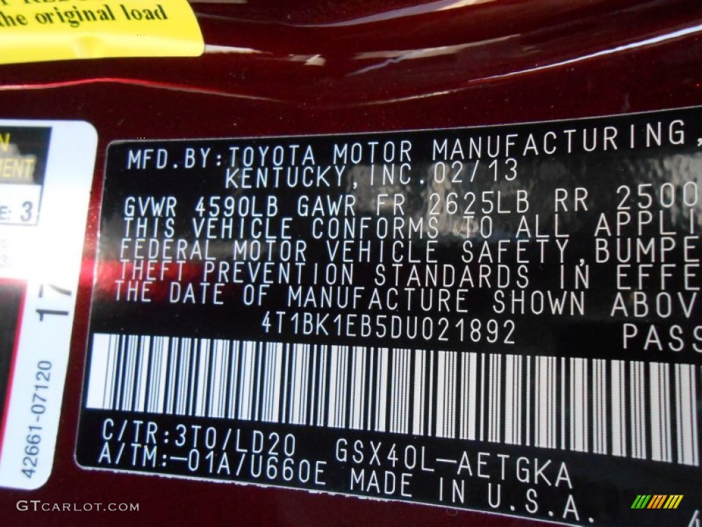 2013 Toyota Avalon XLE 3T0 Photo #77742434