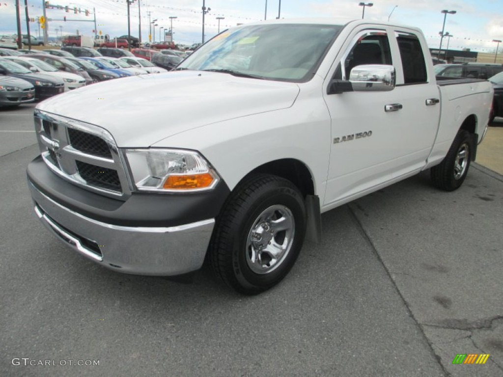 Bright White 2012 Dodge Ram 1500 ST Quad Cab 4x4 Exterior Photo #77742946