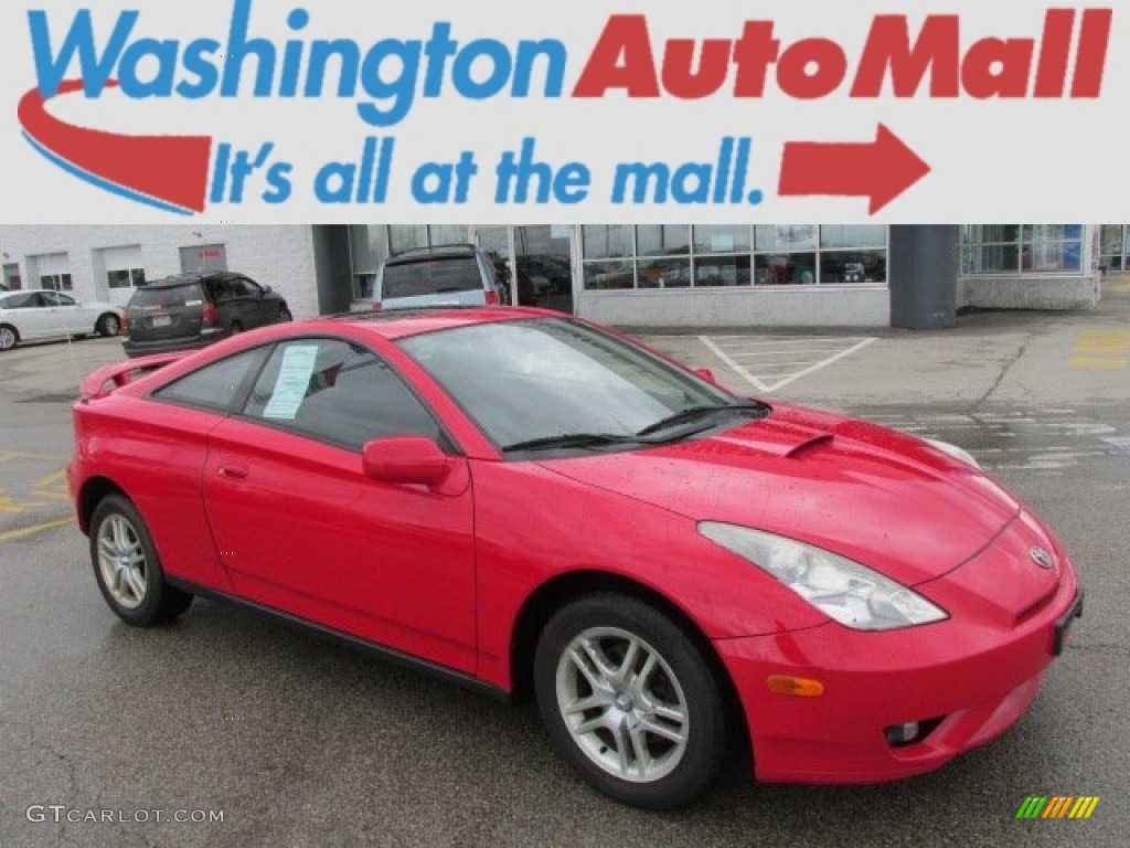 Absolutely Red Toyota Celica