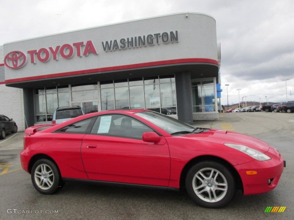 2003 Celica GT - Absolutely Red / Black/Red photo #2