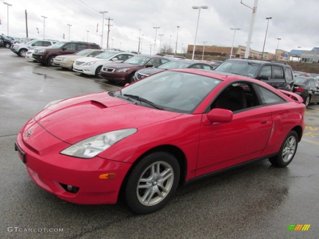 2003 Celica GT - Absolutely Red / Black/Red photo #6