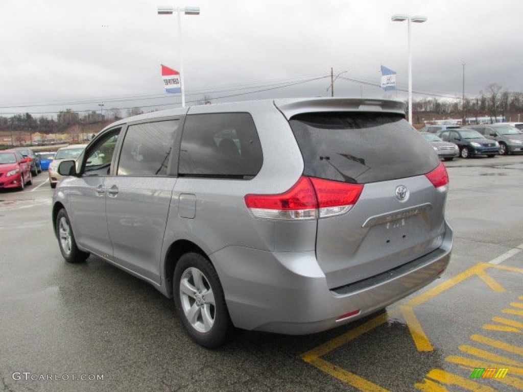 2012 Sienna  - Silver Sky Metallic / Light Gray photo #7