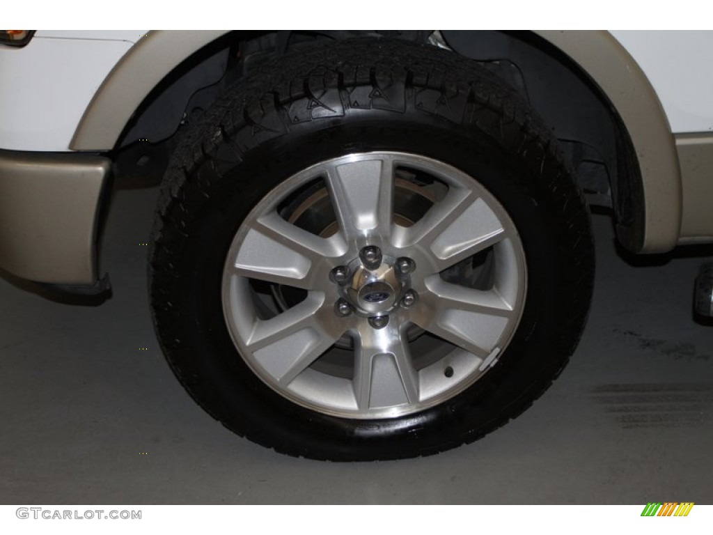 2010 F150 Lariat SuperCrew - Oxford White / Tan photo #6