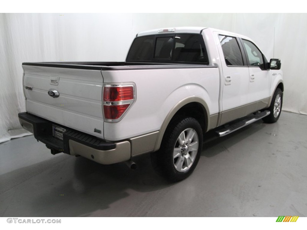 2010 F150 Lariat SuperCrew - Oxford White / Tan photo #13
