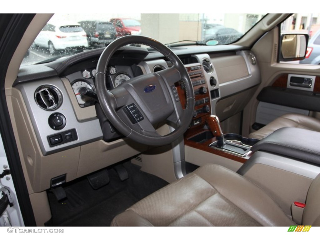 2010 F150 Lariat SuperCrew - Oxford White / Tan photo #20