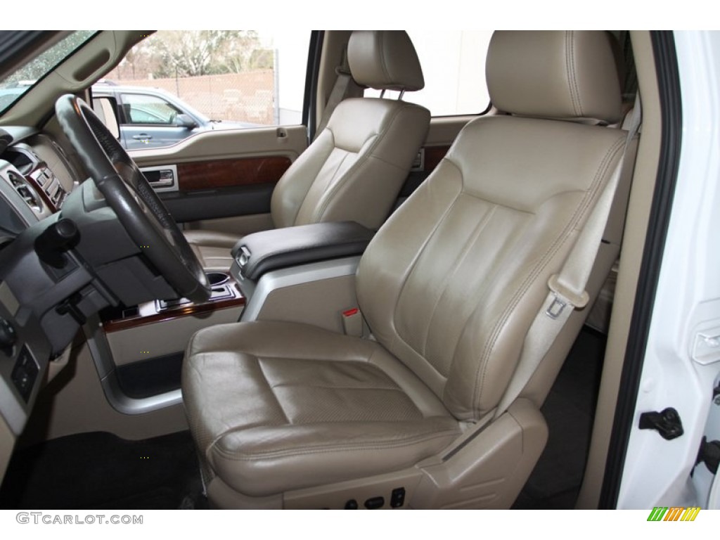 2010 F150 Lariat SuperCrew - Oxford White / Tan photo #21