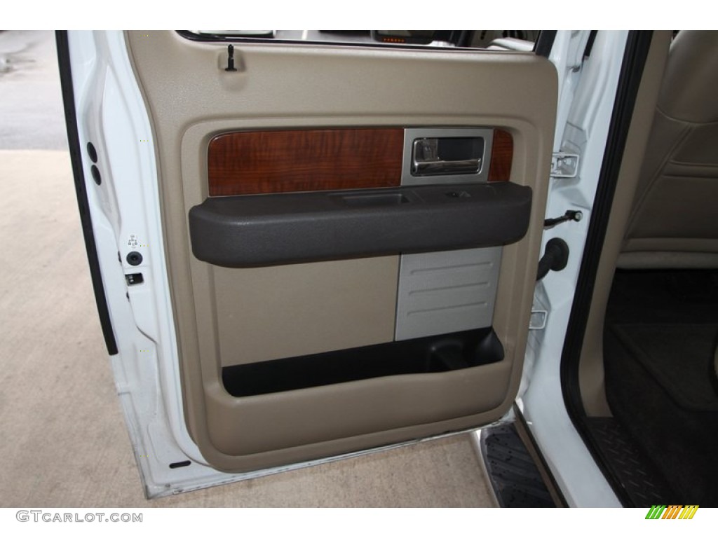 2010 F150 Lariat SuperCrew - Oxford White / Tan photo #26