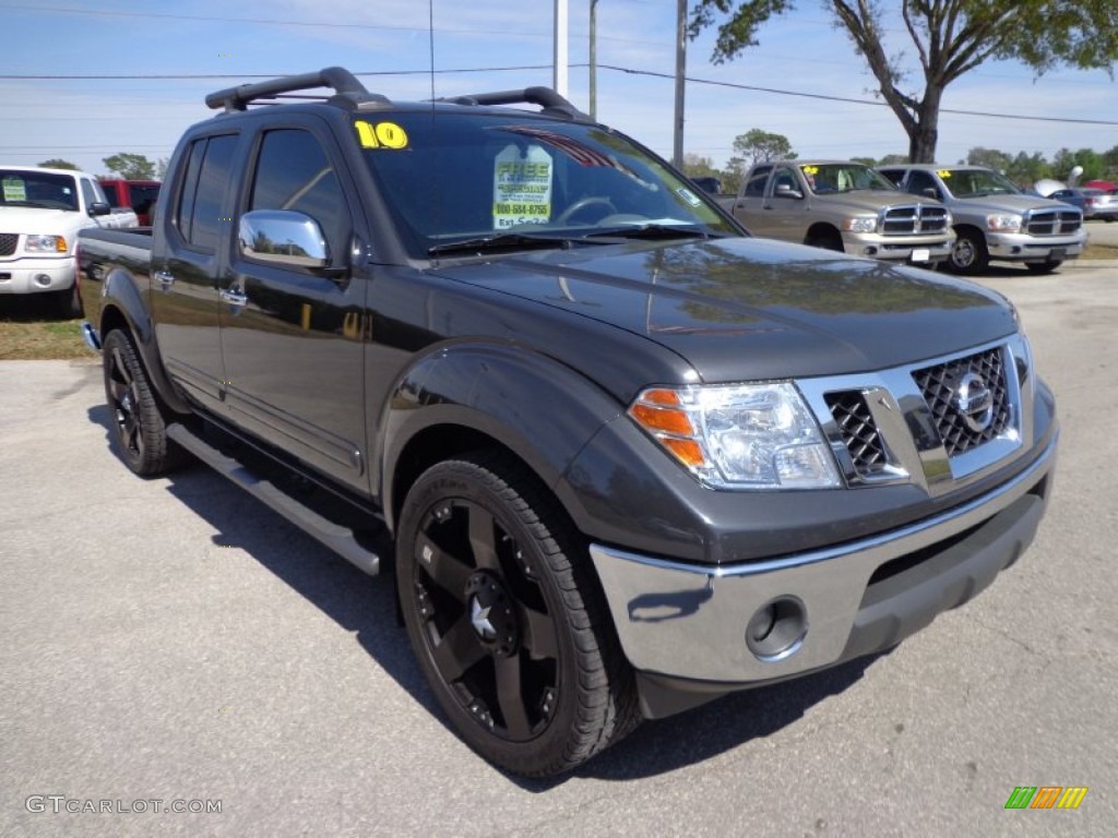 2010 Frontier LE Crew Cab - Night Armor Metallic / Graphite photo #10