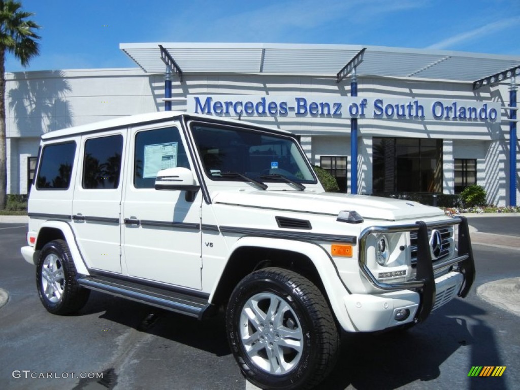 2013 G 550 - Arctic White / Chestnut/Black photo #1