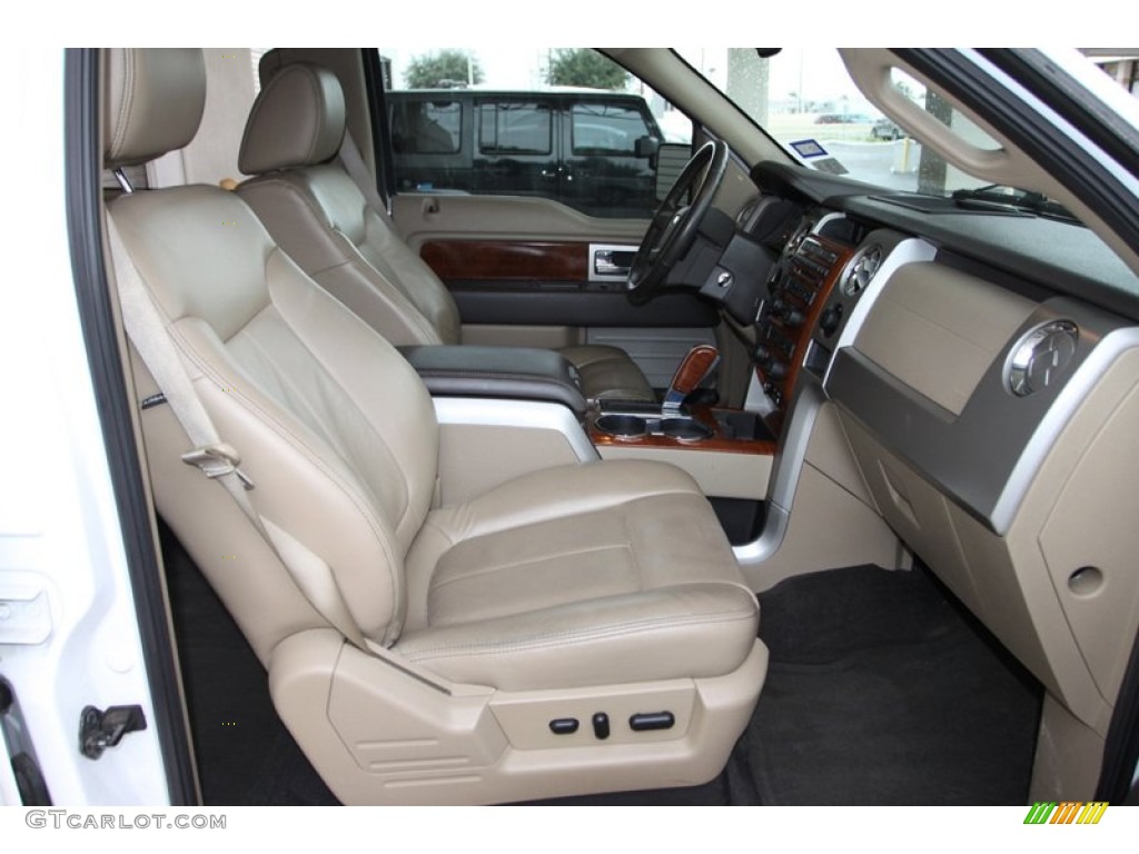 2010 F150 Lariat SuperCrew - Oxford White / Tan photo #58
