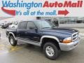 Patriot Blue Pearl 2000 Dodge Dakota SLT Crew Cab 4x4