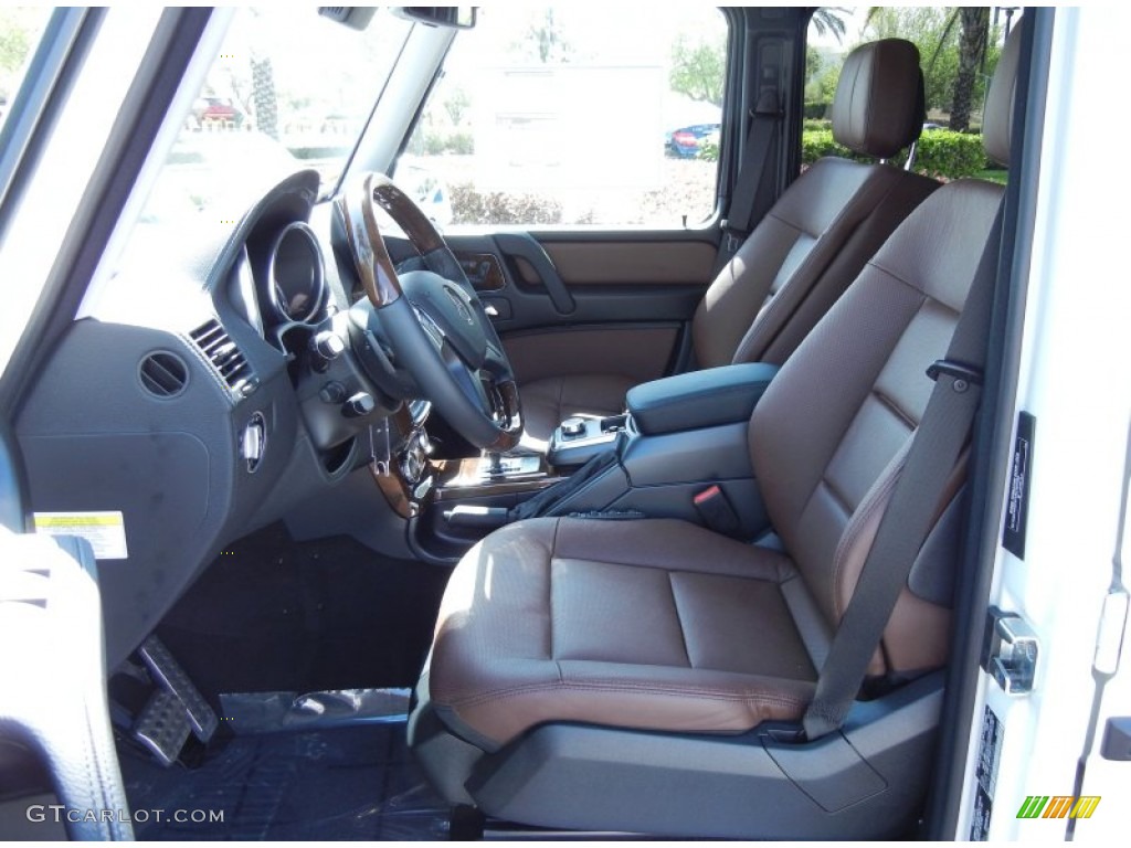 Chestnut/Black Interior 2013 Mercedes-Benz G 550 Photo #77746494