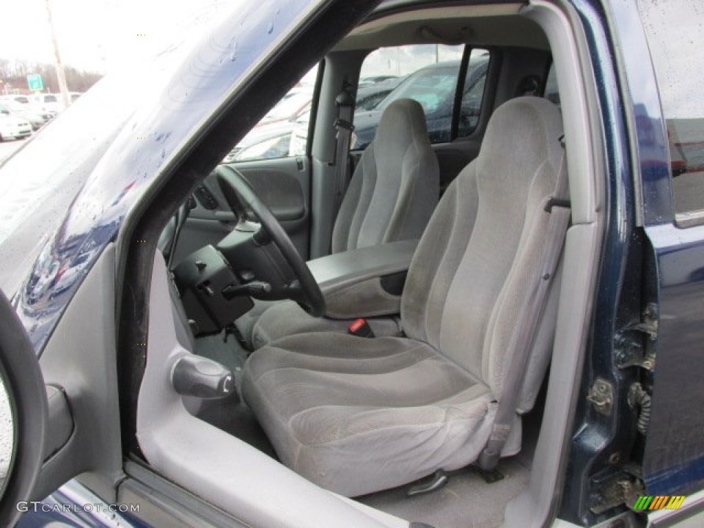 Mist Gray Interior 2000 Dodge Dakota SLT Crew Cab 4x4 Photo #77746625