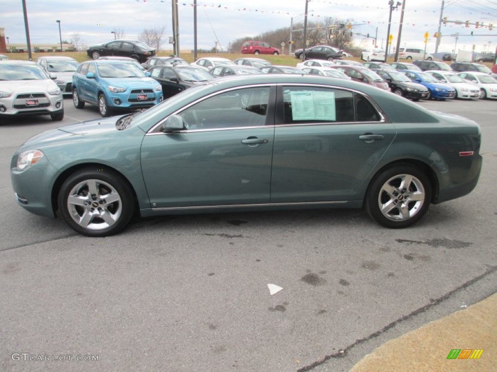 2009 Malibu LT Sedan - Silver Moss Metallic / Ebony photo #4