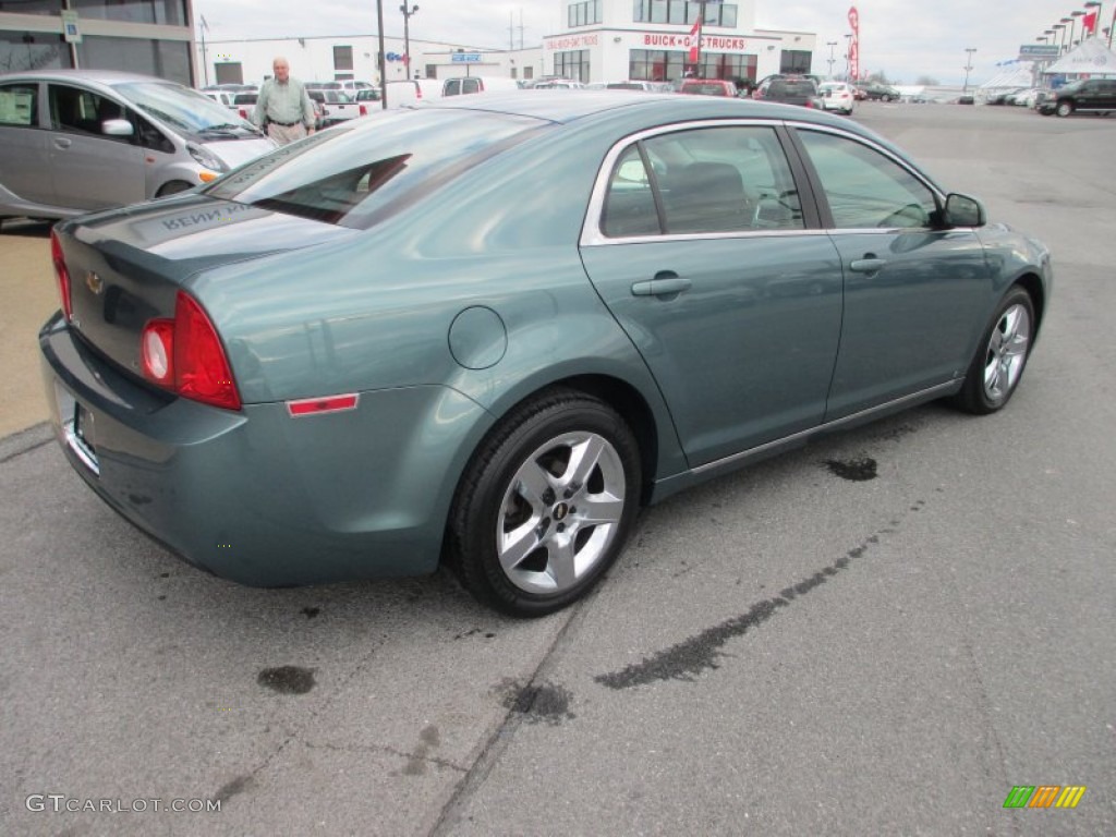 2009 Malibu LT Sedan - Silver Moss Metallic / Ebony photo #7