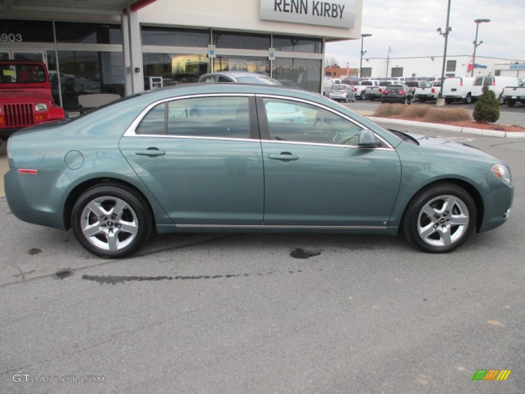 2009 Malibu LT Sedan - Silver Moss Metallic / Ebony photo #8
