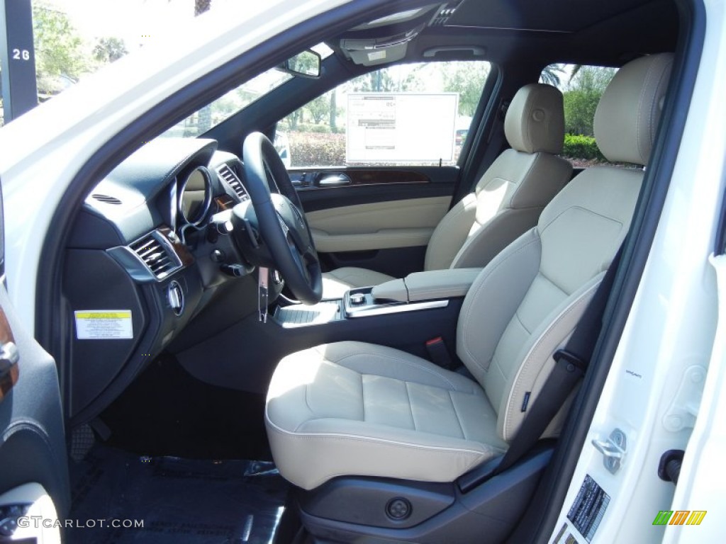 Almond Beige Interior 2013 Mercedes-Benz ML 350 4Matic Photo #77748789